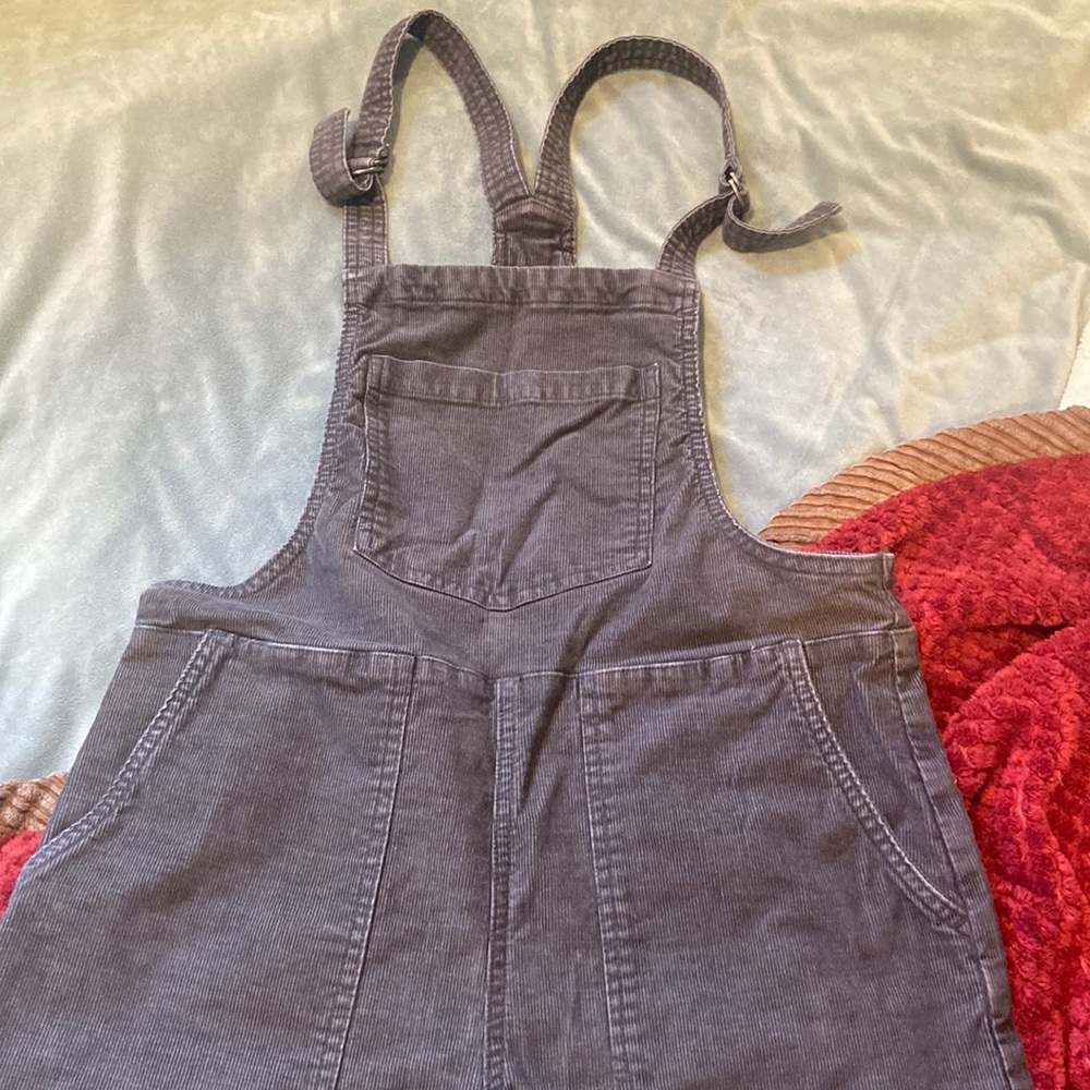 American Eagle corduroy overalls